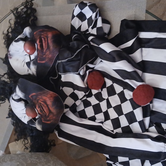 2 Headed Clown Costume - Picture 9 of 9